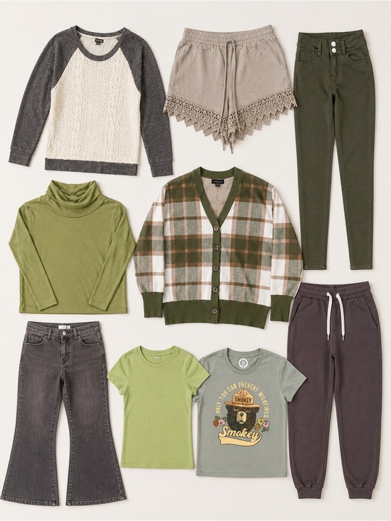 St. John's Bay Tops - Earthy Casual Cottagecore Streetwear Bundle • set • lot SIZE MEDIUM